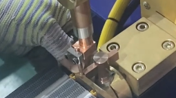 PDKJ desktop spot welder Applied to the automotive industry - welding Brass 1+1m